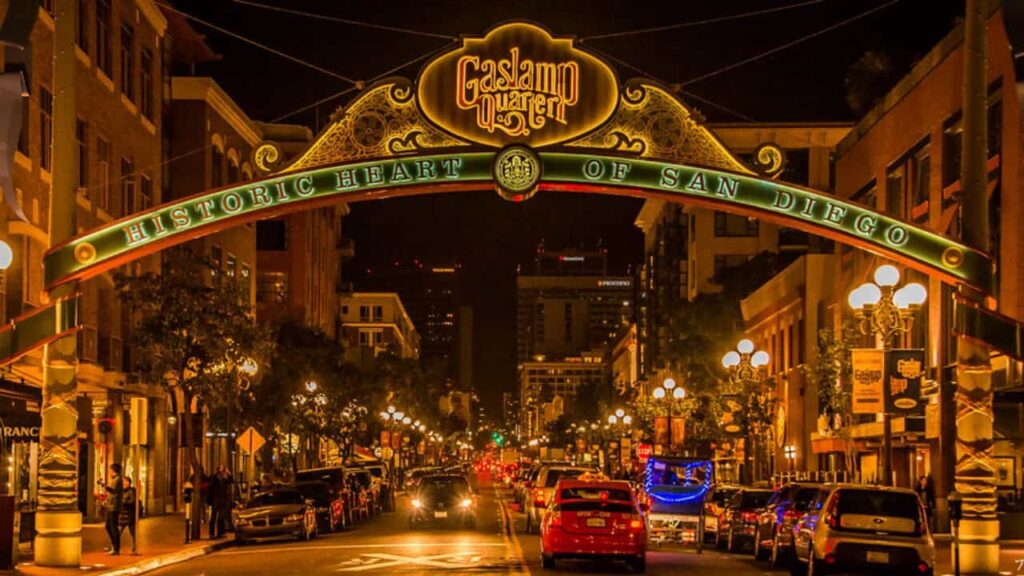 Gaslamp Quarter - One of the Best places to stay in Diego if you enjoy partying and nightlife